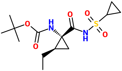 (image for) MC080123 tert-Butyl ((1R,2R)-1-{[(cyclopropylsulfonyl)amino]carbonyl}-2-ethylcyclopropyl)carbamate